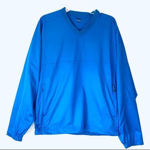 Ping Men’s Windbreaker Blue Pullover Jacket Golf Shirt